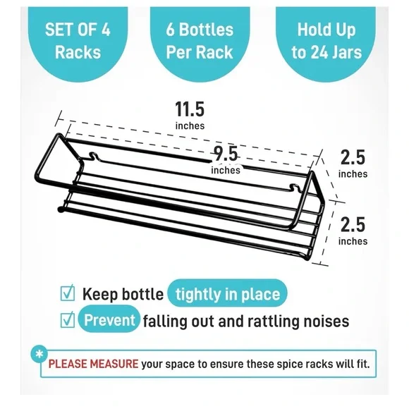 NEW — Black Spice Rack Organizer by Ultimate Hostess - Picture 2 of 7